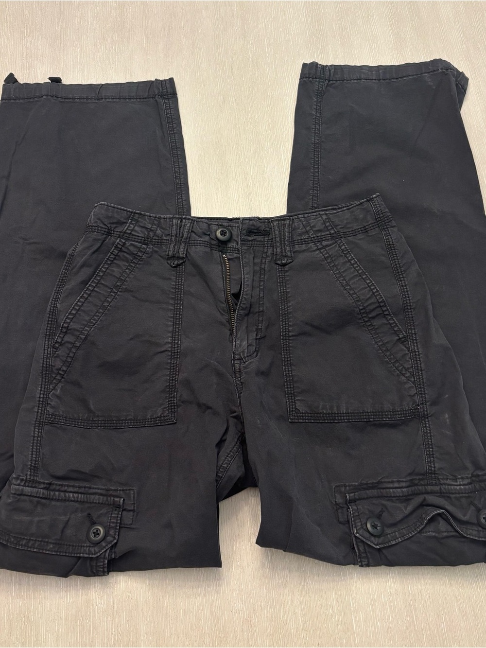 American Eagle Outfitters Women’s Black Cargo Pants - Utility Pockets